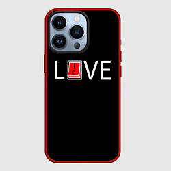 Чехол для iPhone 13 Pro Любовь - всё включено, цвет: 3D-красный