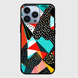 Чехол для iPhone 13 Pro Abstract patchwork - ai art, цвет: 3D-черный