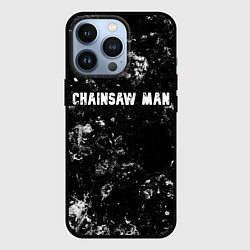 Чехол для iPhone 13 Pro Chainsaw Man black ice, цвет: 3D-черный