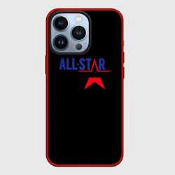 Чехол для iPhone 13 Pro All stars logo, цвет: 3D-красный