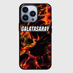 Чехол для iPhone 13 Pro Galatasaray red lava, цвет: 3D-черный