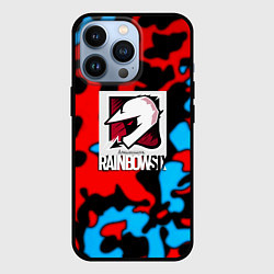 Чехол для iPhone 13 Pro Rainbow six камуфляж, цвет: 3D-черный