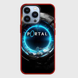 Чехол для iPhone 13 Pro Portal логотип игры, цвет: 3D-красный