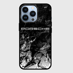 Чехол для iPhone 13 Pro Porsche black graphite, цвет: 3D-черный