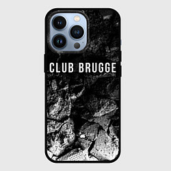 Чехол для iPhone 13 Pro Club Brugge black graphite, цвет: 3D-черный