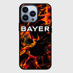 Чехол для iPhone 13 Pro Bayer 04 red lava, цвет: 3D-черный