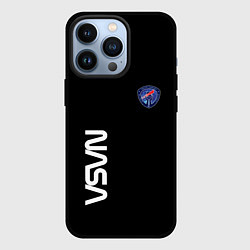 Чехол для iPhone 13 Pro Nasa space steel, цвет: 3D-черный