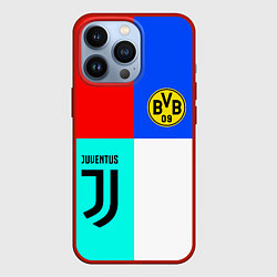 Чехол для iPhone 13 Pro Juventus x Borussia, цвет: 3D-красный