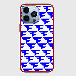 Чехол для iPhone 13 Pro FaZe Clan pattern team, цвет: 3D-красный