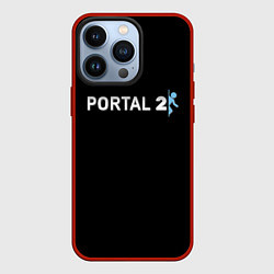 Чехол для iPhone 13 Pro Portal 2 logo, цвет: 3D-красный