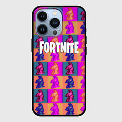 Чехол для iPhone 13 Pro Fortnite logo pattern game, цвет: 3D-черный