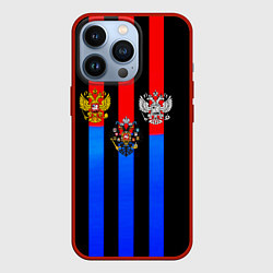 Чехол для iPhone 13 Pro Россия спорт линии, цвет: 3D-красный