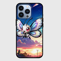 Чехол для iPhone 13 Pro Pokemon butterfree, цвет: 3D-черный