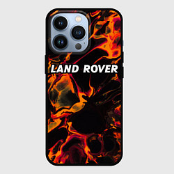 Чехол для iPhone 13 Pro Land Rover red lava, цвет: 3D-черный
