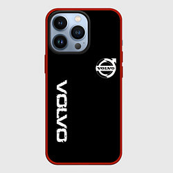 Чехол для iPhone 13 Pro Volvo white logo auto, цвет: 3D-красный