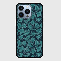 Чехол для iPhone 13 Pro Языкатые монстры, цвет: 3D-черный