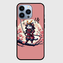 Чехол для iPhone 13 Pro Kitten samurai - bushido ai art, цвет: 3D-черный