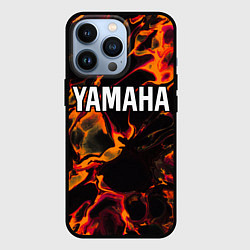 Чехол для iPhone 13 Pro Yamaha red lava, цвет: 3D-черный