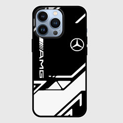 Чехол для iPhone 13 Pro Mercedes bens geometry, цвет: 3D-черный