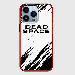 Чехол для iPhone 13 Pro Dead space чёрные краски, цвет: 3D-красный