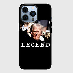 Чехол для iPhone 13 Pro Мем Трамп после покушения: легенда, цвет: 3D-черный