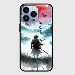 Чехол для iPhone 13 Pro Japanese samurai - ghost of Tsushima, цвет: 3D-черный