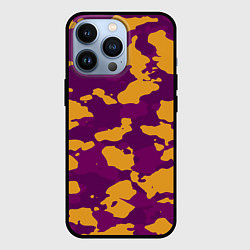 Чехол для iPhone 13 Pro Песчанный камуфляж милитраи, цвет: 3D-черный