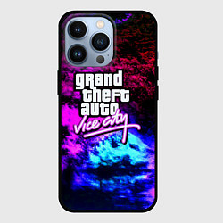 Чехол для iPhone 13 Pro GTA vice city краски неоновые, цвет: 3D-черный