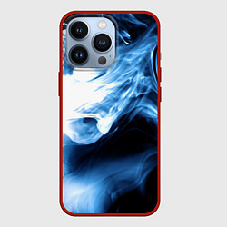 Чехол для iPhone 13 Pro Дым смок вейпа текстура, цвет: 3D-красный