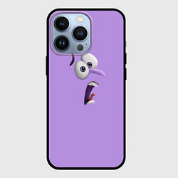Чехол для iPhone 13 Pro Эмоция страха - лицо крупное, цвет: 3D-черный