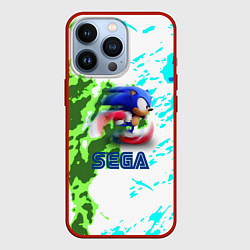 Чехол для iPhone 13 Pro Sonic sega game, цвет: 3D-красный