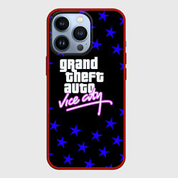 Чехол для iPhone 13 Pro GTA star vice city, цвет: 3D-красный