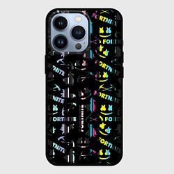 Чехол для iPhone 13 Pro Marshmello black fortnite, цвет: 3D-черный