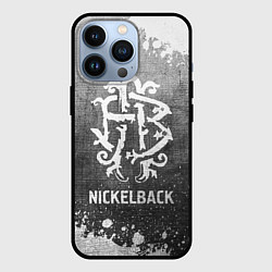 Чехол для iPhone 13 Pro Nickelback - grey gradient, цвет: 3D-черный