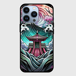 Чехол для iPhone 13 Pro Японский пейзаж природа, цвет: 3D-черный