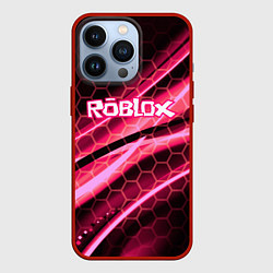 Чехол для iPhone 13 Pro Roblox броня розовый, цвет: 3D-красный