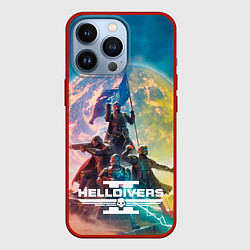 Чехол для iPhone 13 Pro Эскалация свободы Helldivers 2, цвет: 3D-красный