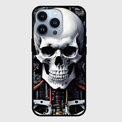 Чехол для iPhone 13 Pro Cyber skull - ai art, цвет: 3D-черный