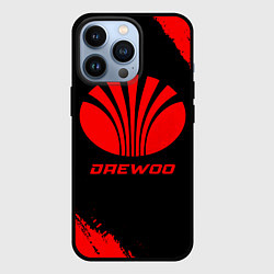 Чехол для iPhone 13 Pro Daewoo - red gradient, цвет: 3D-черный