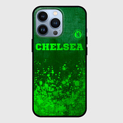 Чехол iPhone 13 Pro Chelsea - green gradient посередине