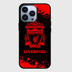 Чехол для iPhone 13 Pro Liverpool - red gradient, цвет: 3D-черный