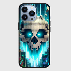 Чехол для iPhone 13 Pro Minecraft skull - ai art fantasy, цвет: 3D-черный