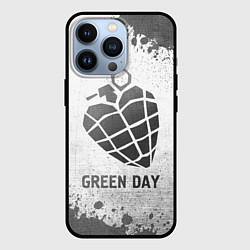 Чехол для iPhone 13 Pro Green Day - white gradient, цвет: 3D-черный