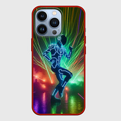 Чехол для iPhone 13 Pro Neon cyber dance - ai art fantasy, цвет: 3D-красный