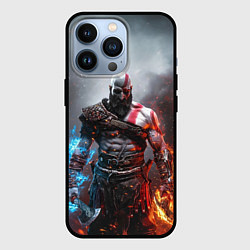 Чехол для iPhone 13 Pro God of War Кратос, цвет: 3D-черный