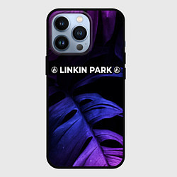 Чехол для iPhone 13 Pro Linkin Park 2024 neon monstera, цвет: 3D-черный