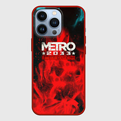 Чехол для iPhone 13 Pro Metro 2033 fire, цвет: 3D-красный