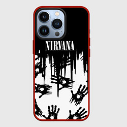 Чехол для iPhone 13 Pro Nirvana rok hand, цвет: 3D-красный