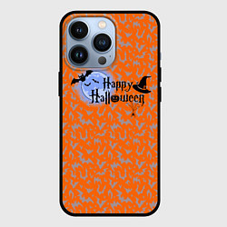Чехол для iPhone 13 Pro Хэллоуин - луна, цвет: 3D-черный