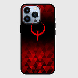 Чехол для iPhone 13 Pro Quake red poly, цвет: 3D-черный